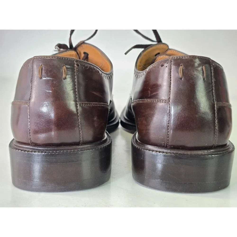 Paolo De Marco Branco Men's Dress Shoes 10 M Brown Leather Oxford Made in‎ Spain